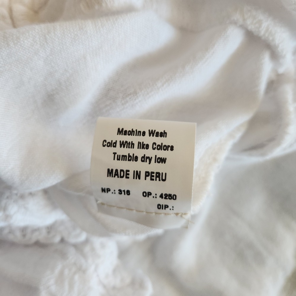 Scully Ruffle Western Shirt Womens XXL Bell Flare Long Sleeves White Cowgirl NWT - Picture 9 of 14